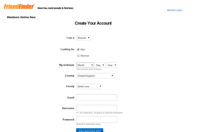 dating site review friendfinder.com