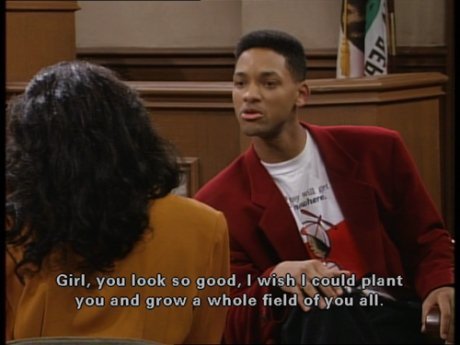 Fresh Prince of Bel Air pickup line. Popcorn.dating